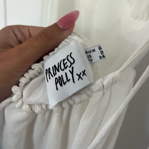 Princess Polly Danny Mini Dress White - Picture 4 of 5